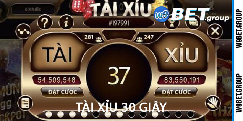 tài xỉu 30 giây